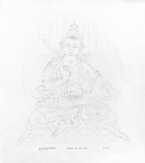 NYAN-GEN-GUEN-TSAM_2005-2006_Pencil-on-Paper_375-x-335-cm-